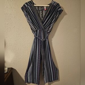 Medium No Boundaries Y2K Blue Striped Jumper Clothes Summer Beach Sand Salt Life